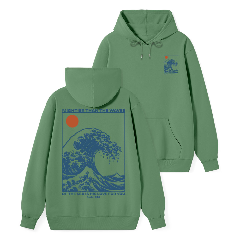 Mightier Than The Waves Classic Christian Hoodie