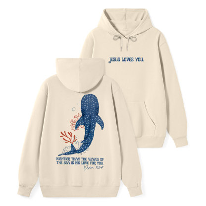 Mightier Than The Waves Classic Christian Hoodie