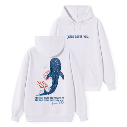 Mightier Than The Waves Classic Christian Hoodie