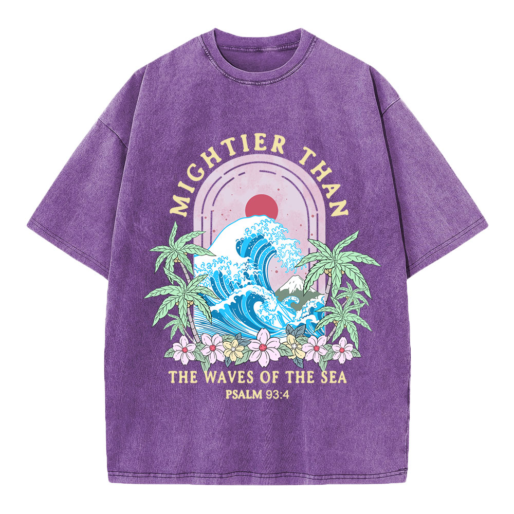 Mightier Than The Waves Of The Sea Christian T-Shirt