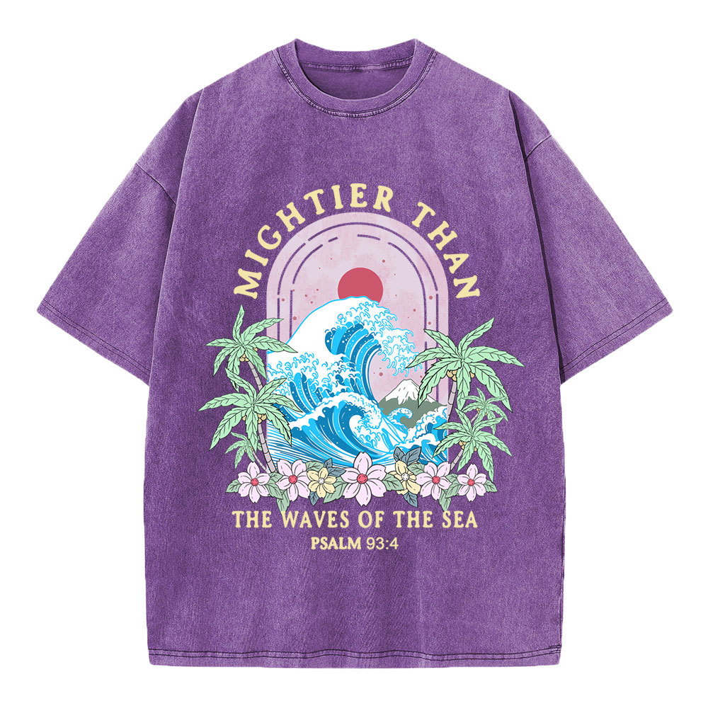 Mightier Than The Waves Of The Sea Christian T-Shirt