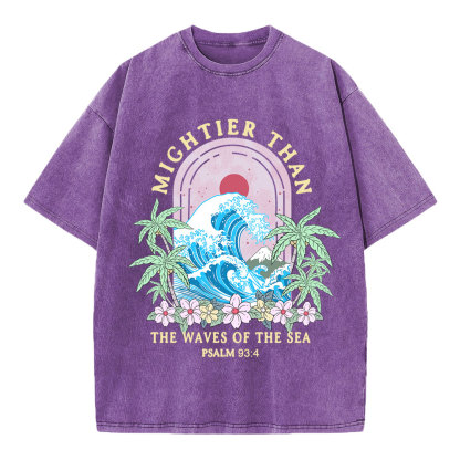 Mightier Than The Waves Of The Sea Christian T-Shirt