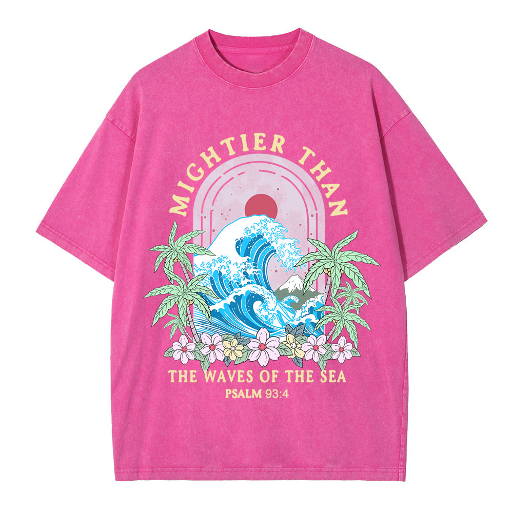 Mightier Than The Waves Of The Sea Christian T-Shirt