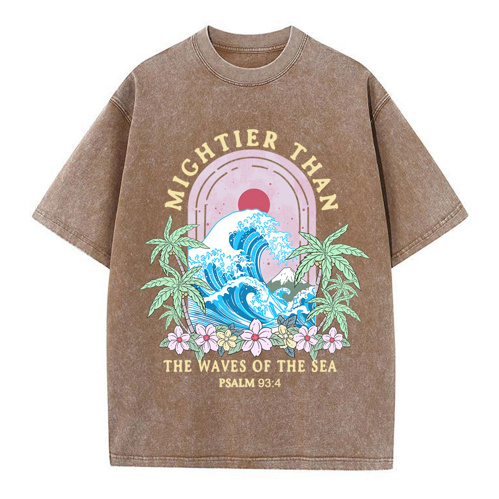 Mightier Than The Waves Of The Sea Christian T-Shirt