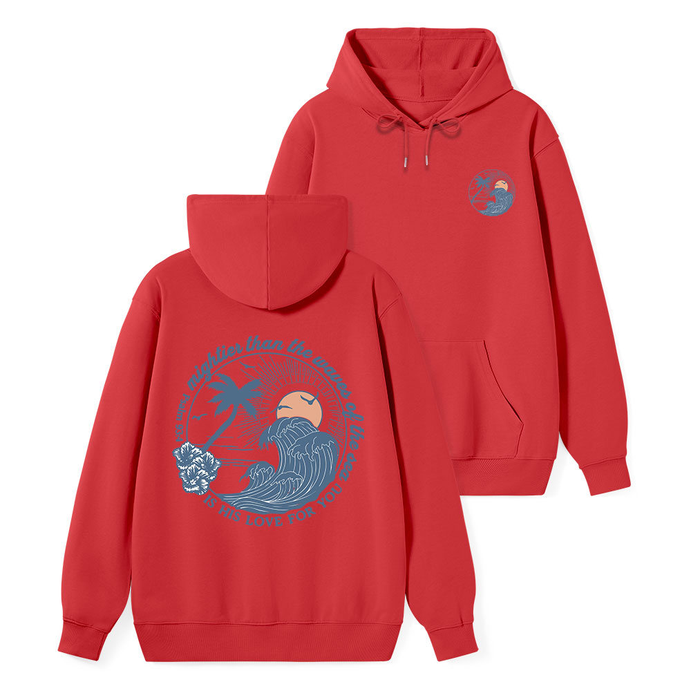 Mightier Than The Waves Of The Sea Classic Christian Hoodie