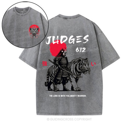 Mighty Warrior Chirstian Washed T-Shirt