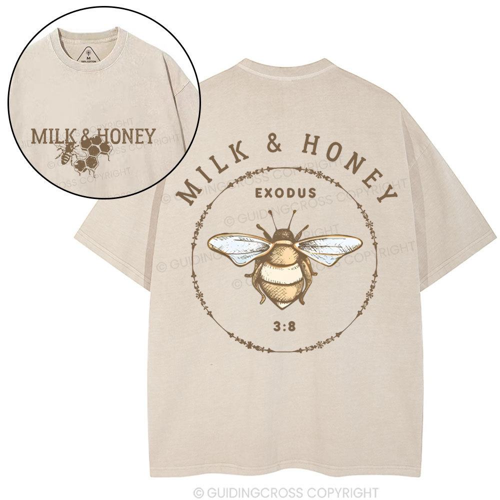 Double-sided sample washed T-Shirt Sale - GuidingCross