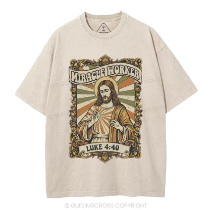 Miracle Worker Christian Washed T-Shirt