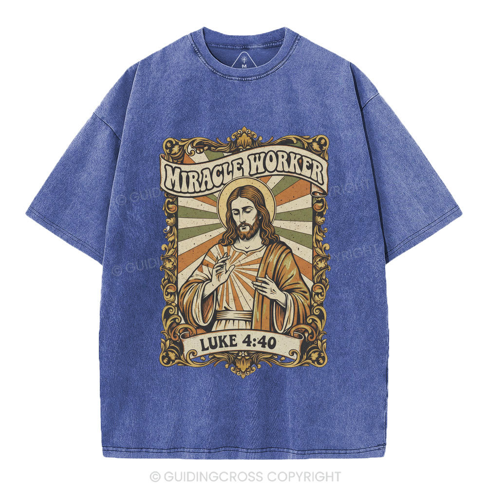 Miracle Worker Christian Washed T-Shirt
