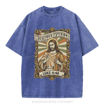 Miracle Worker Christian Washed T-Shirt