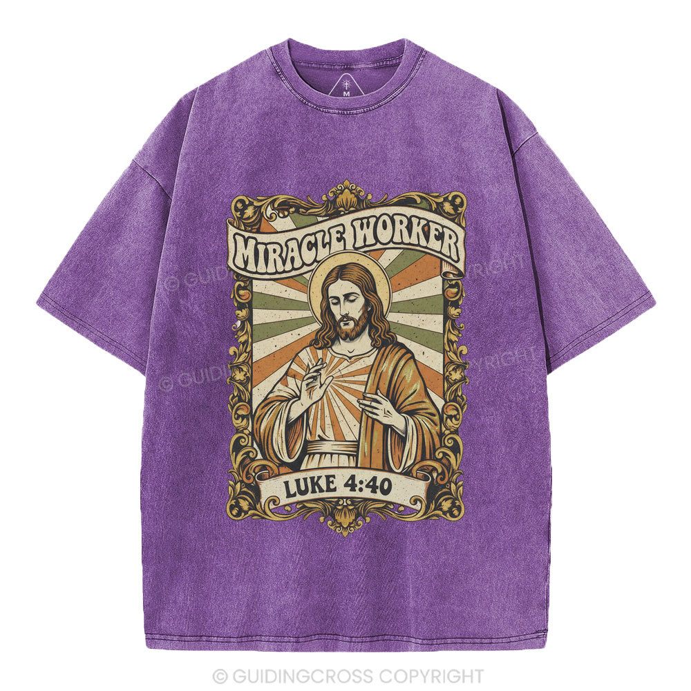Miracle Worker Christian Washed T-Shirt