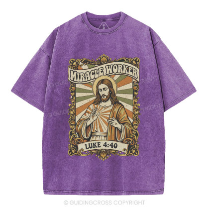 Miracle Worker Christian Washed T-Shirt