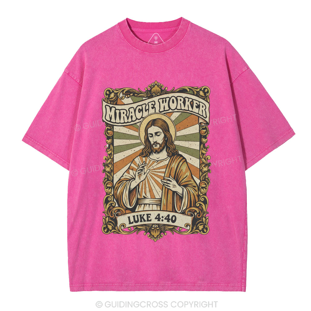 Miracle Worker Christian Washed T-Shirt