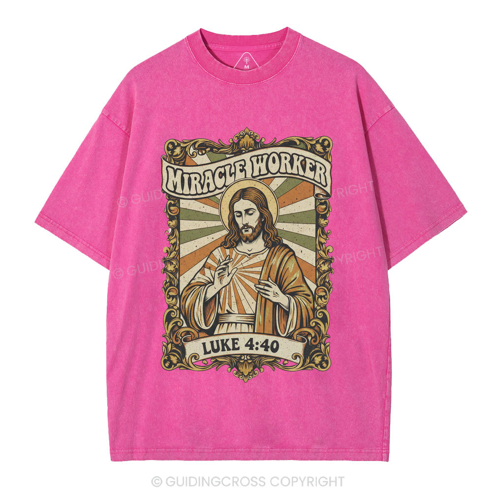 Miracle Worker Christian Washed T-Shirt
