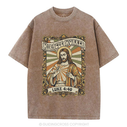 Miracle Worker Christian Washed T-Shirt