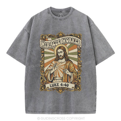 Miracle Worker Christian Washed T-Shirt