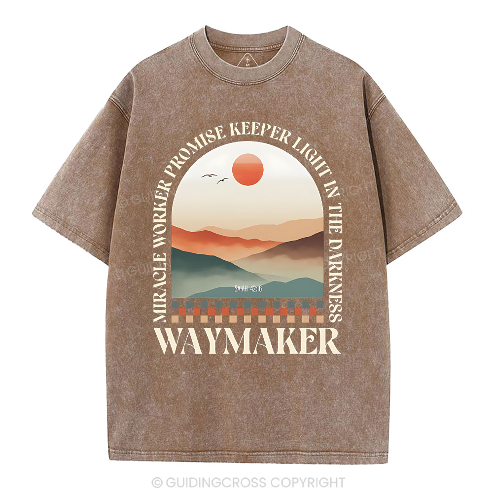 Miracle Worker Promise Keeper Light In The Darkness Christian Washed T-Shirt