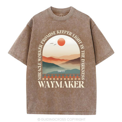 Miracle Worker Promise Keeper Light In The Darkness Christian Washed T-Shirt