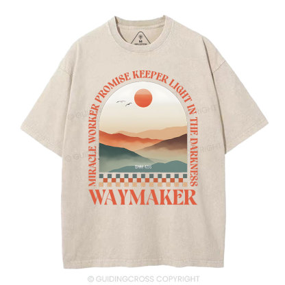 Miracle Worker Promise Keeper Light In The Darkness Christian Washed T-Shirt