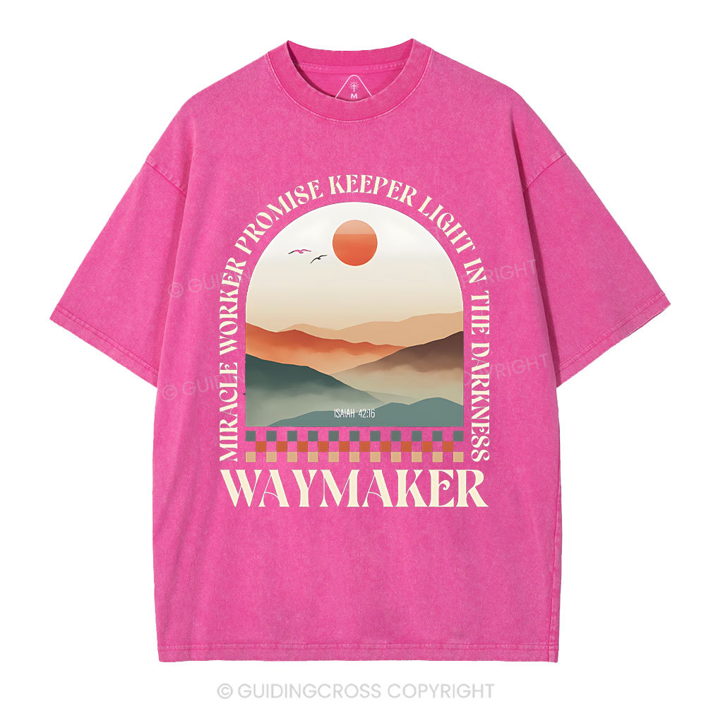 Miracle Worker Promise Keeper Light In The Darkness Christian Washed T-Shirt