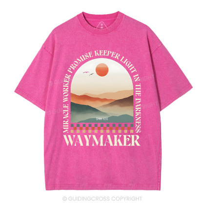 Miracle Worker Promise Keeper Light In The Darkness Christian Washed T-Shirt