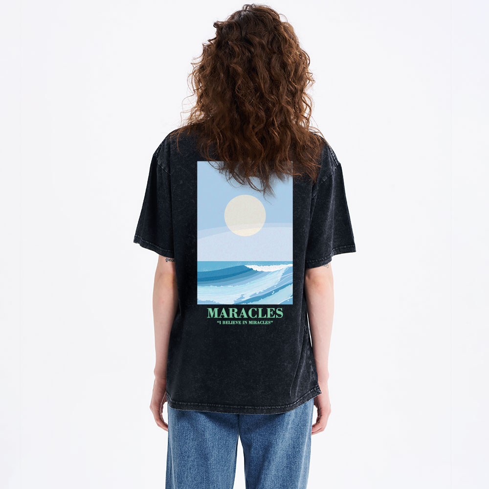 Miracles Christian Washed T-Shirt