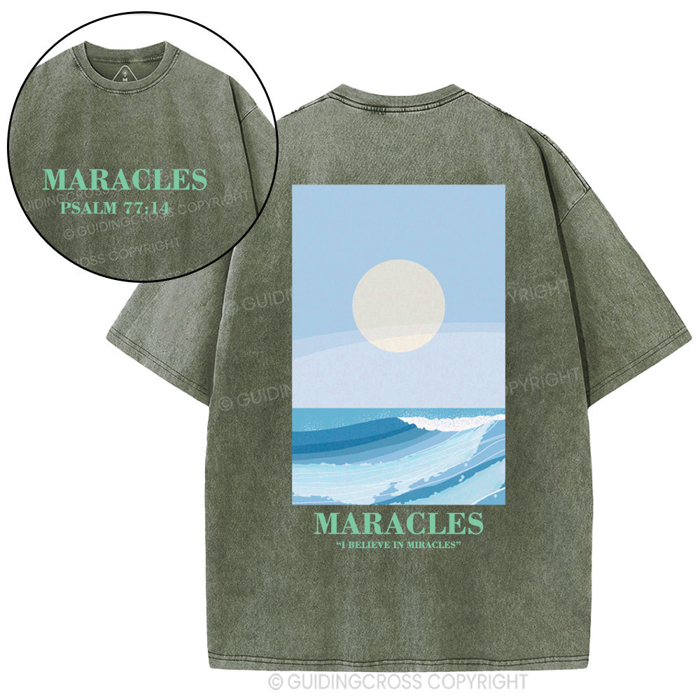 Miracles Christian Washed T-Shirt