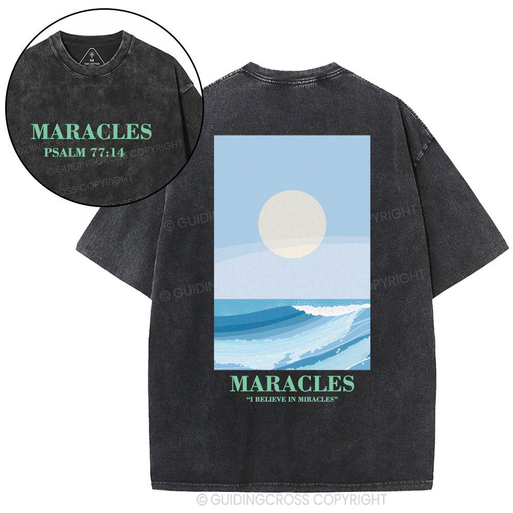 Miracles Christian Washed T-Shirt