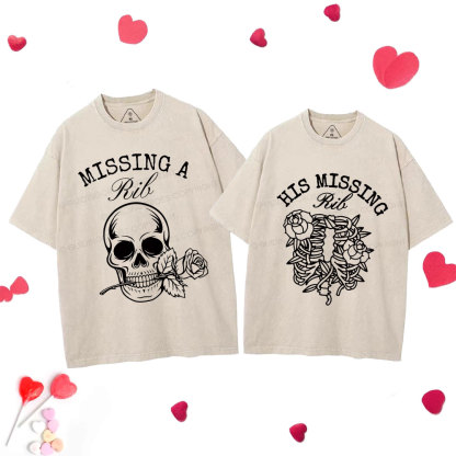 Missing A Ride Christian Couple Washed T-Shirt