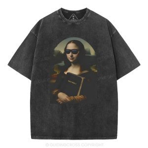 Image of Mona Lisa's Bible Christian Washed T-Shirt