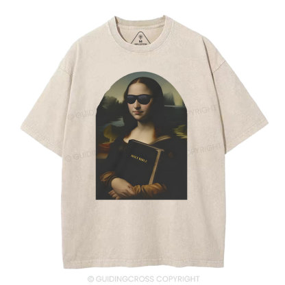 Mona Lisa's Bible Christian Washed T-Shirt