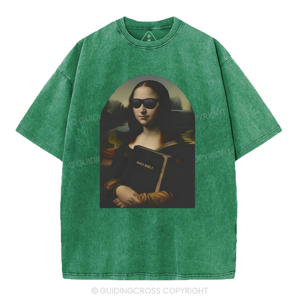 Mona Lisa's Bible Christian Washed T-Shirt