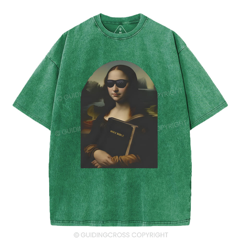 Mona Lisa's Bible Christian Washed T-Shirt