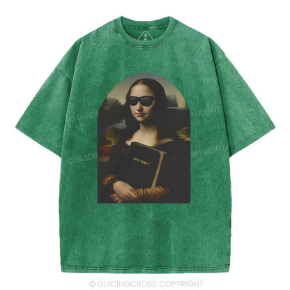 Mona Lisa's Bible Christian Washed T-Shirt