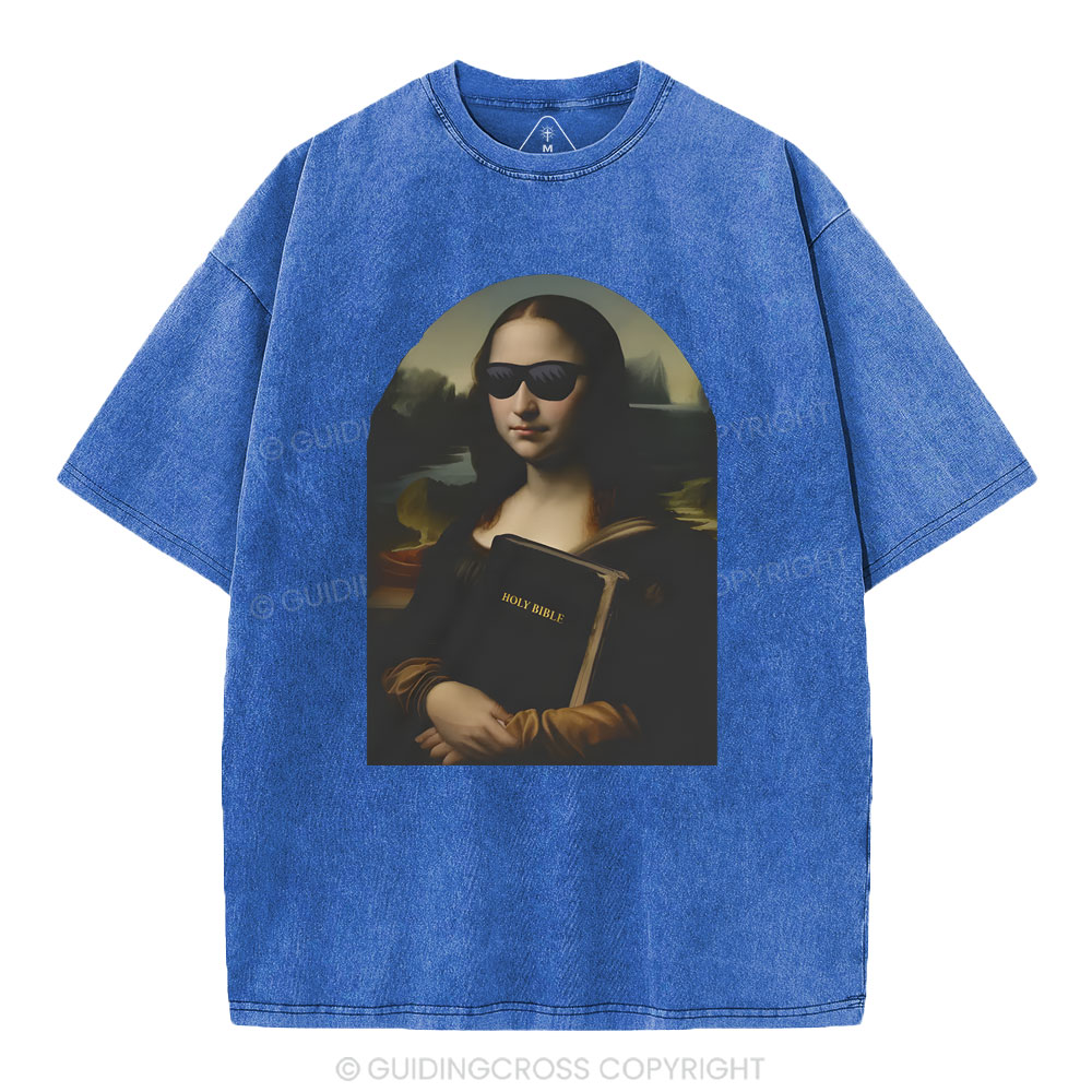 Mona Lisa's Bible Christian Washed T-Shirt