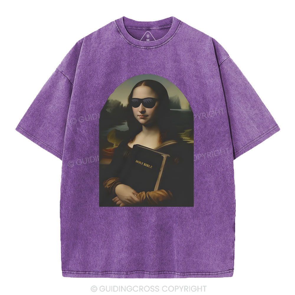 Mona Lisa's Bible Christian Washed T-Shirt
