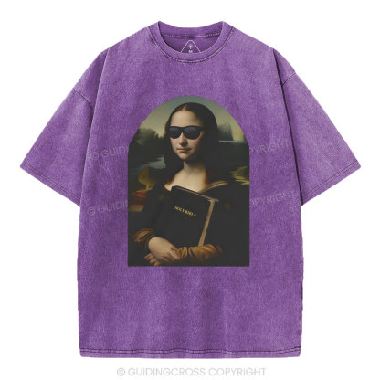 Mona Lisa's Bible Christian Washed T-Shirt