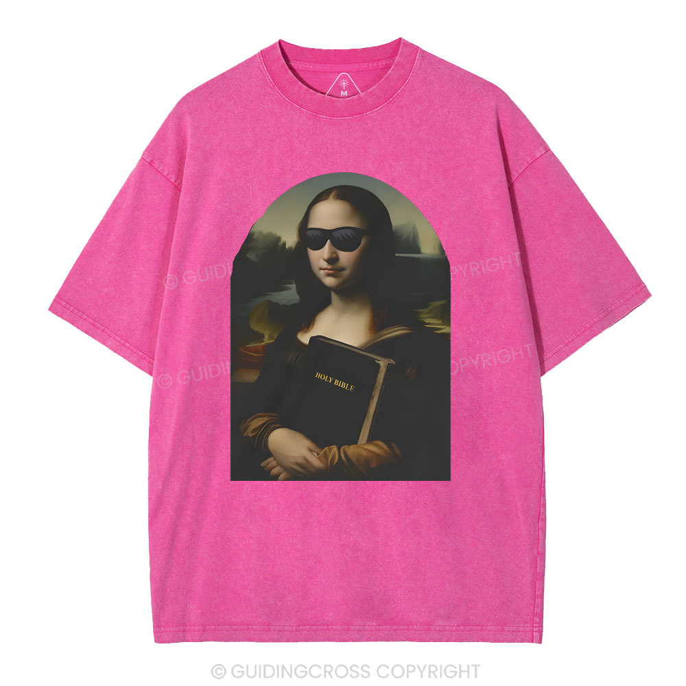 Mona Lisa's Bible Christian Washed T-Shirt