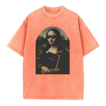 Mona Lisa's Bible Christian Washed T-Shirt