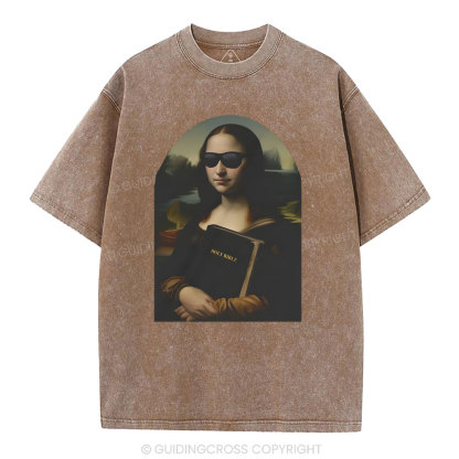 Mona Lisa's Bible Christian Washed T-Shirt