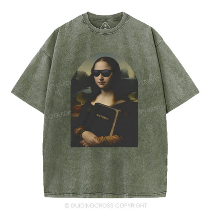 Mona Lisa's Bible Christian Washed T-Shirt