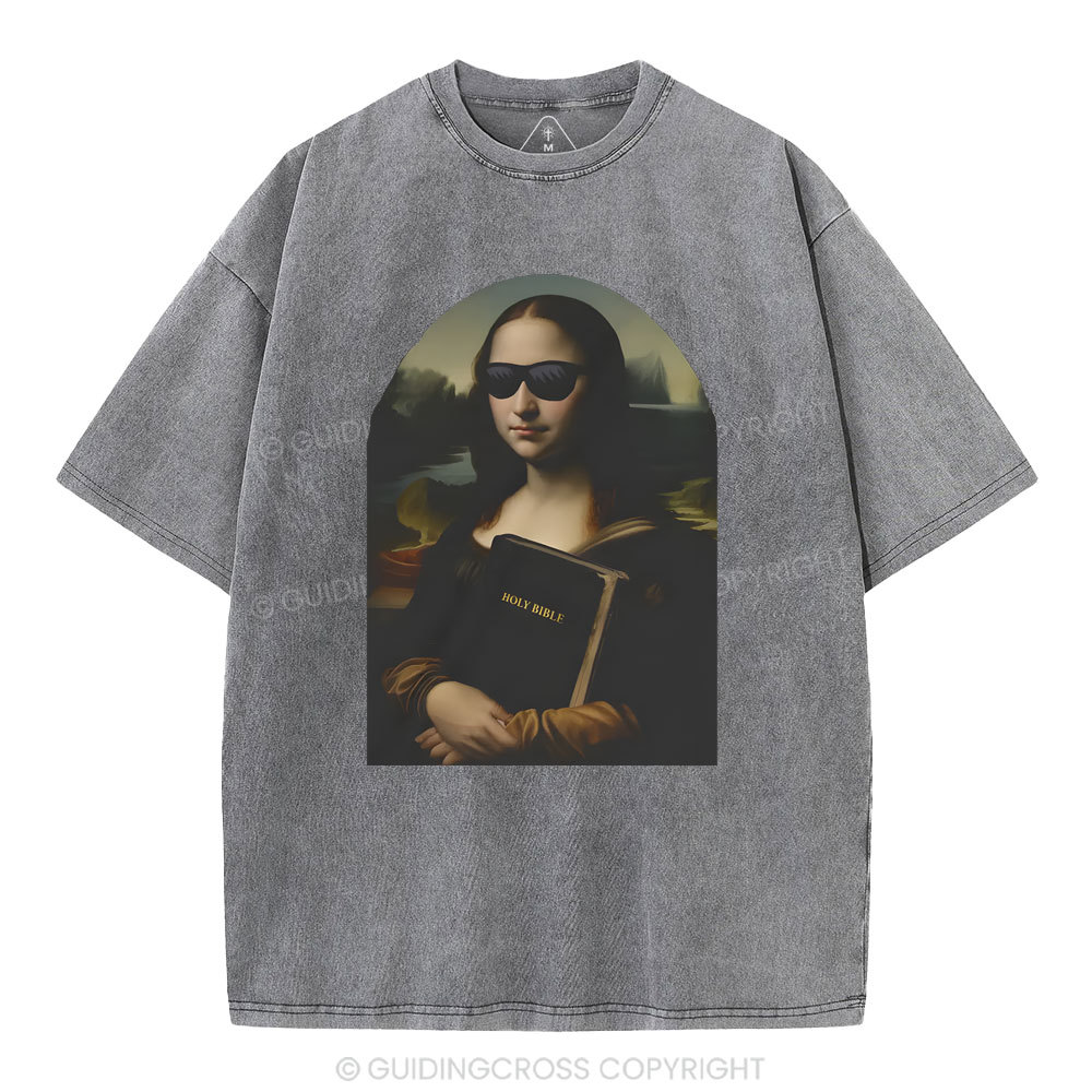 Mona Lisa's Bible Christian Washed T-Shirt