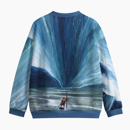 Moses Parting Red Sea Christian Structured Scuba Sweatshirt