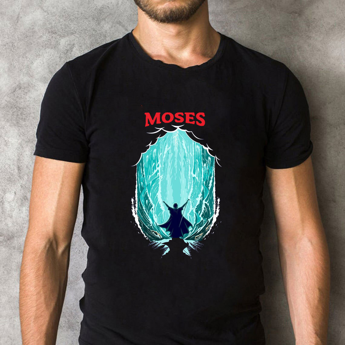 Moses Parting The Red Sea Canvas Wall Art