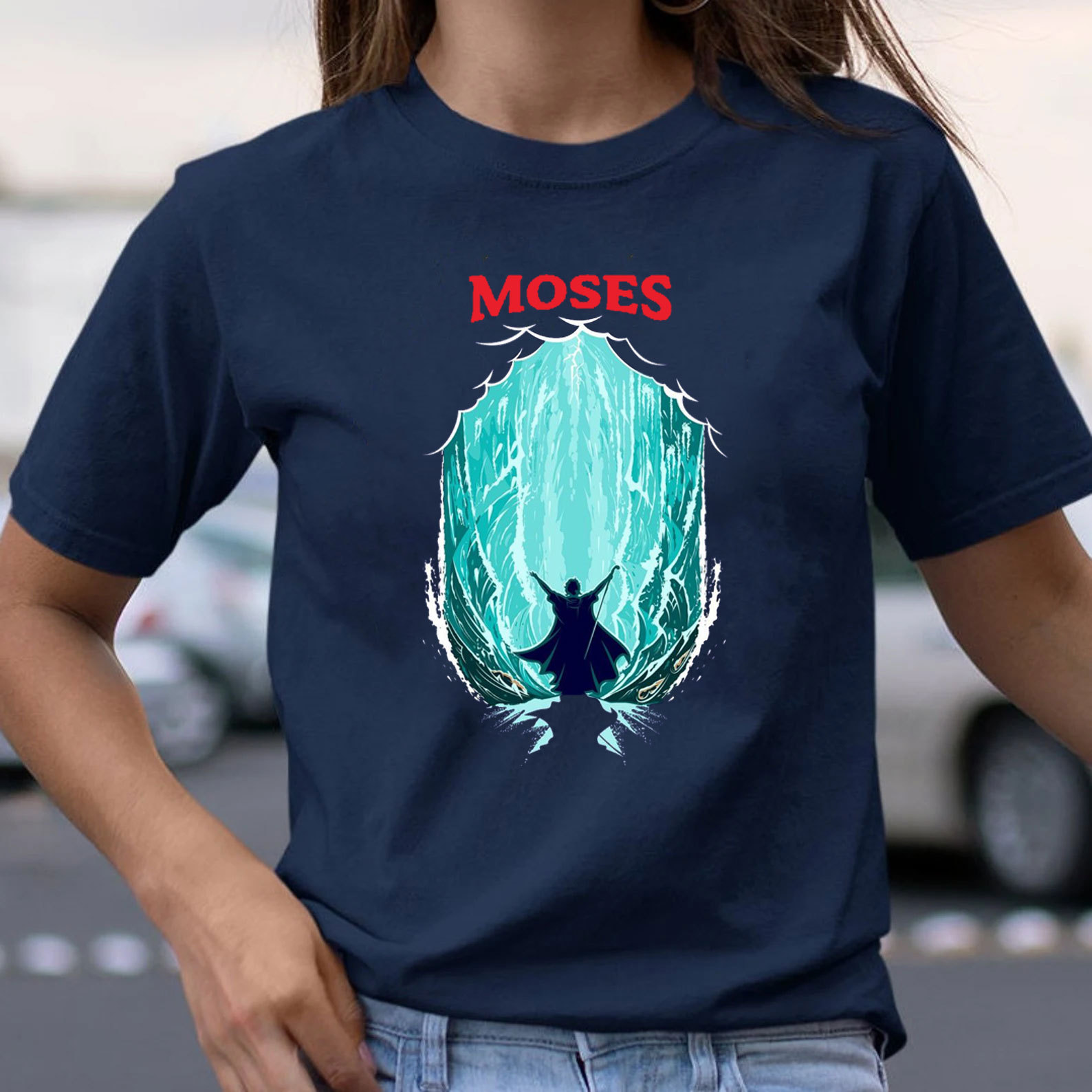 Moses Parting The Red Sea Canvas Wall Art