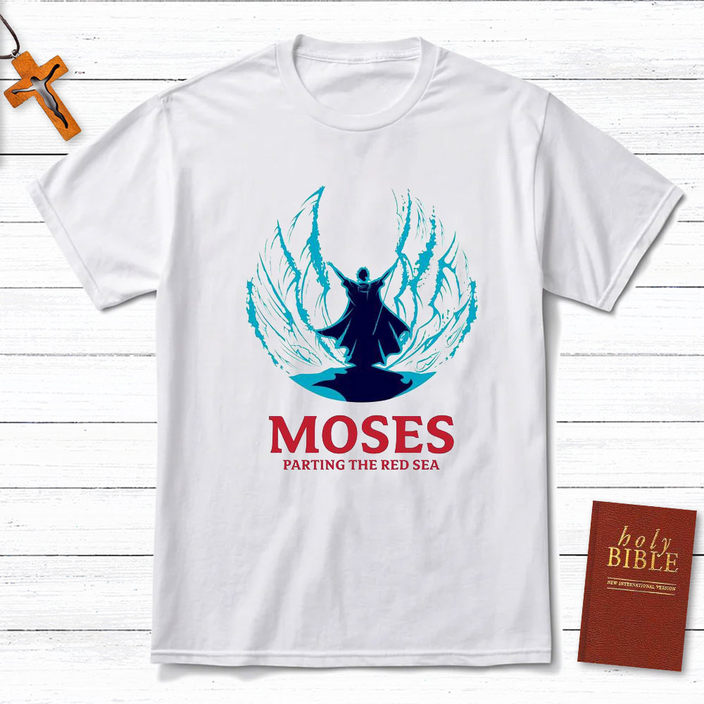 Moses Parting The Red Sea Christian T-Shirt