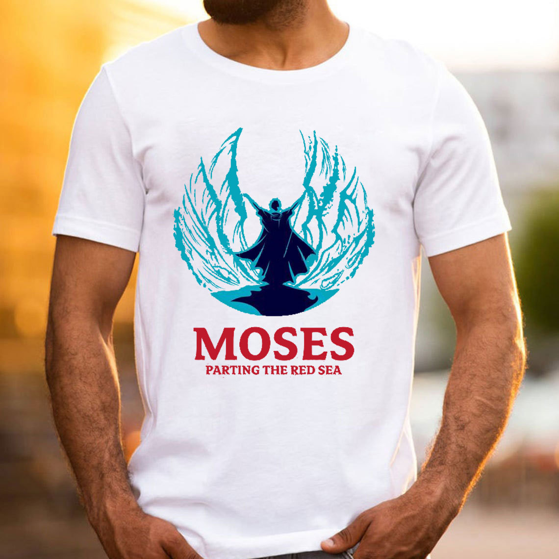Moses Parting The Red Sea Christian T-Shirt