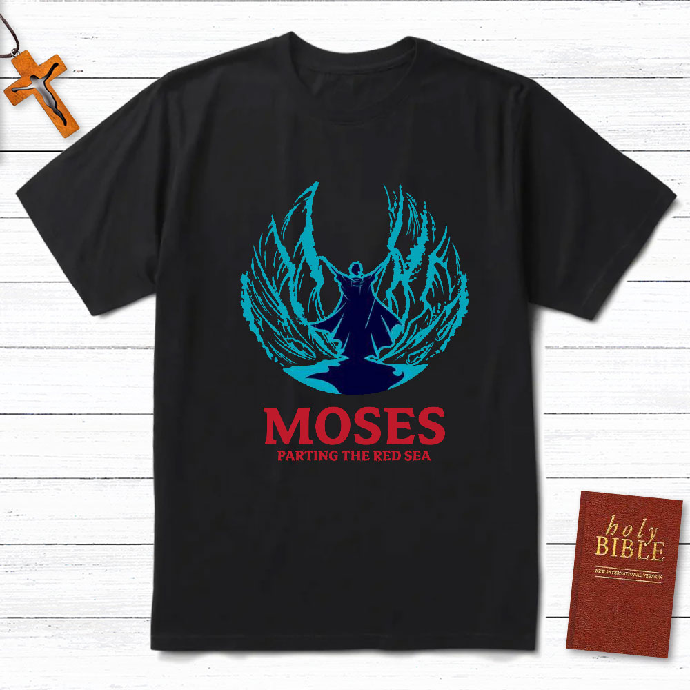 Moses Parting The Red Sea Christian T-Shirt