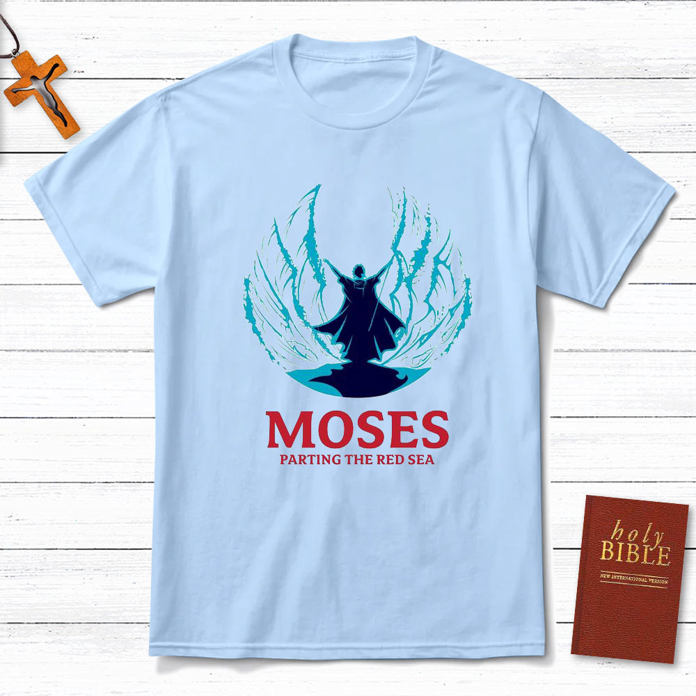 Moses Parting The Red Sea Christian T-Shirt