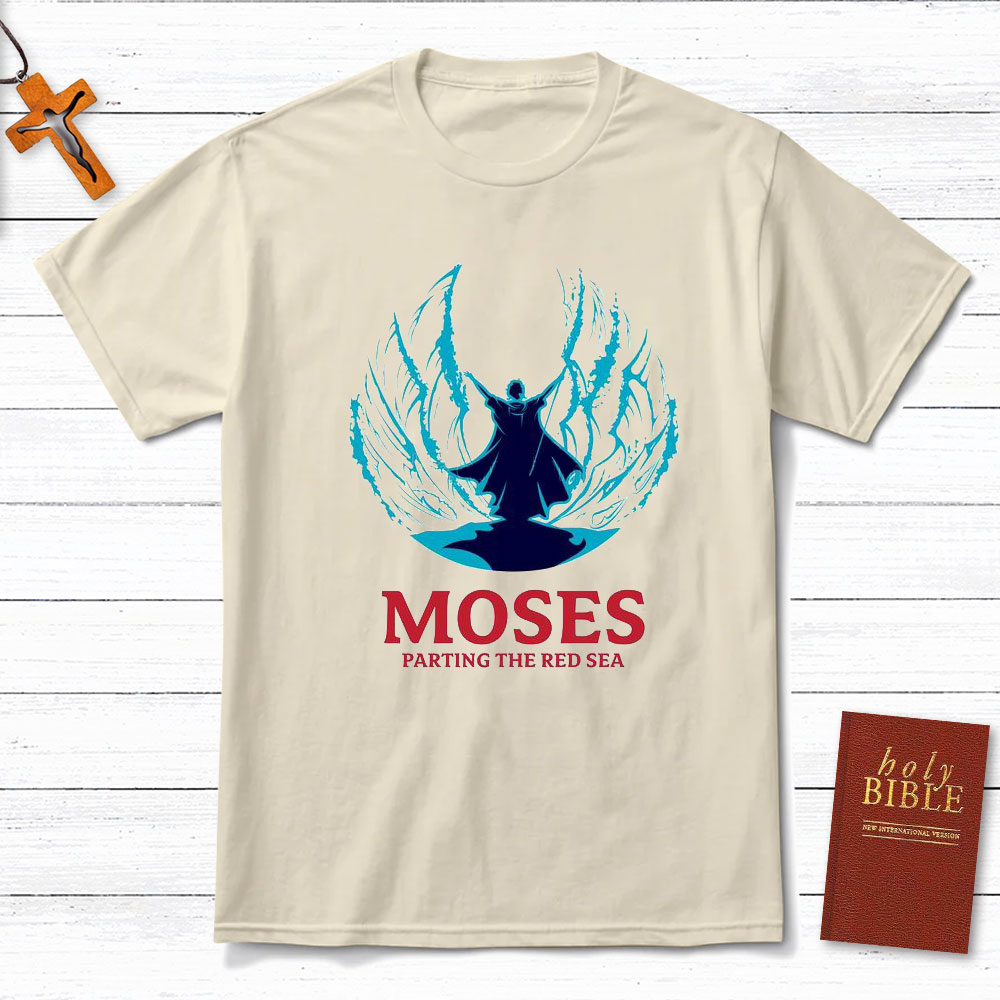Moses Parting The Red Sea Christian T-Shirt